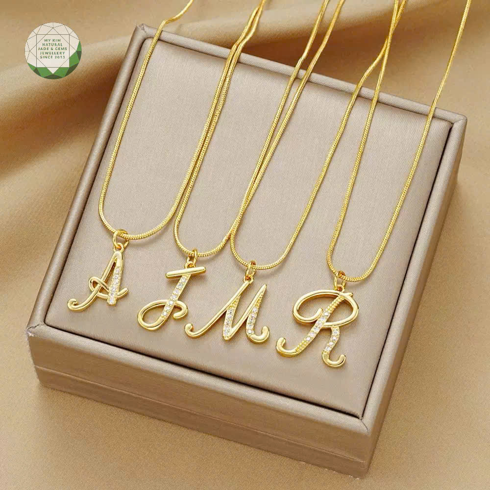 Mặt Dây Chữ Cái • Vàng 10k | 14k | 18k • Trang Sức Cá Nhân Hóa – Tinh Tế & Ý Nghĩa