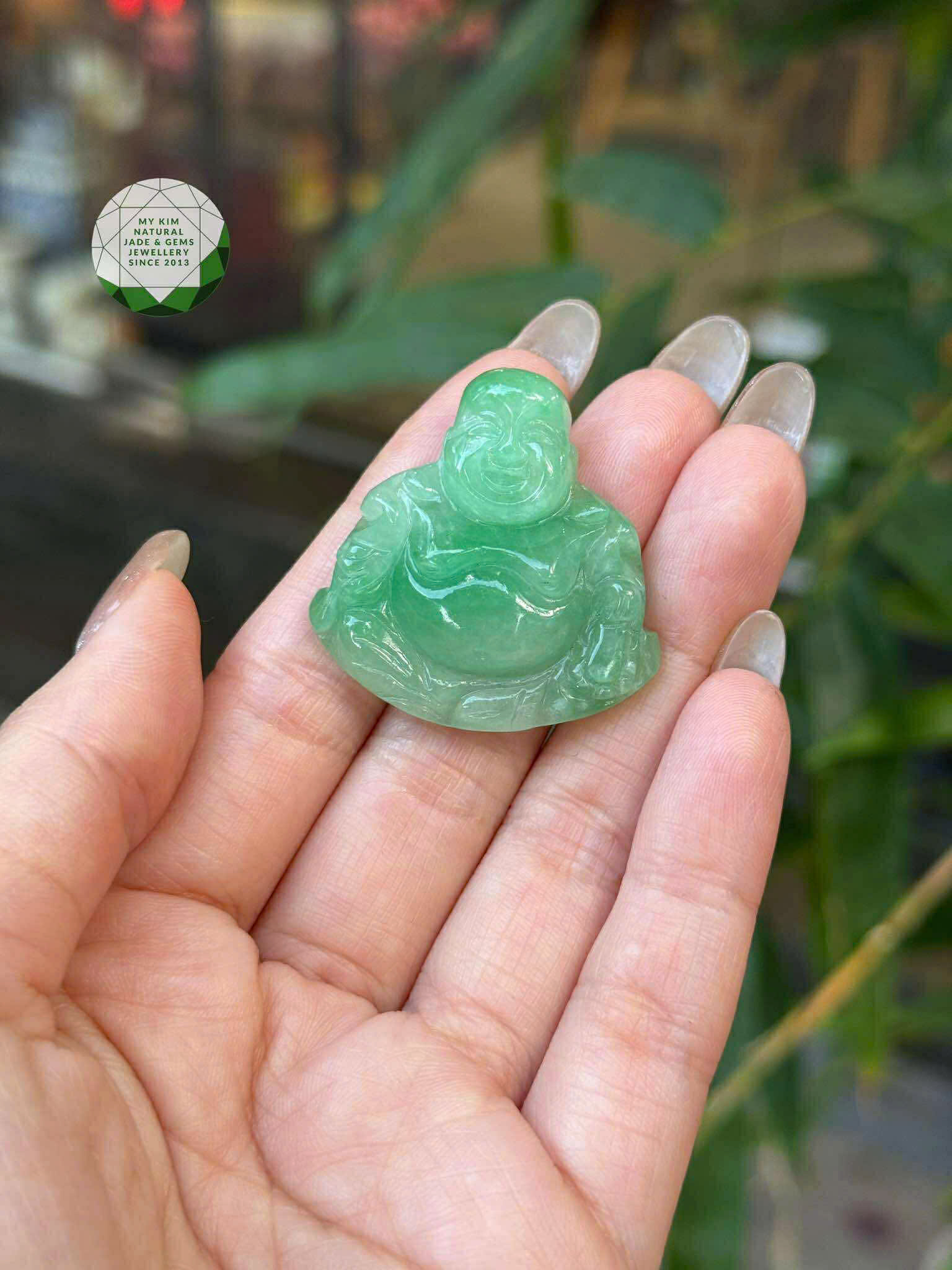 Mặt Phật Di Lặc Ngọc Phỉ Thúy - Jadeite 