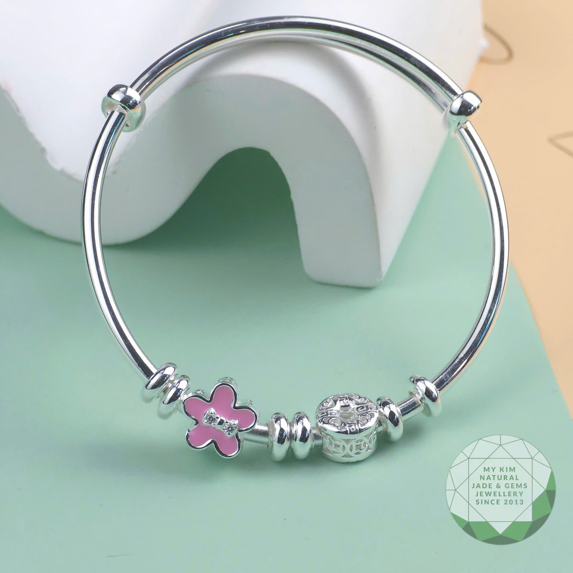 BST Vòng Bạc Cho Bé – Mix Charm Bạc 925 Xinh Xắn, An Toàn Cho Làn Da Nhỏ