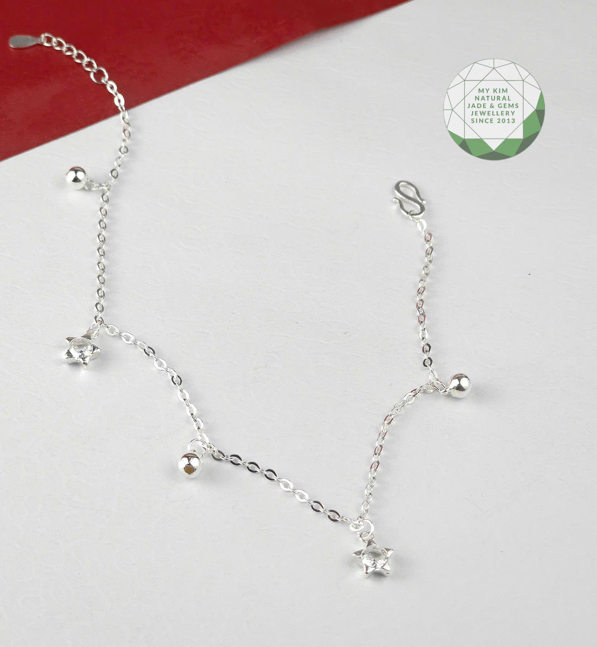 BST Lắc Chân Bạc 925 Cao Cấp – Dây Xích Mix Charm Trăng, Sao, Bướm, Hồ Ly