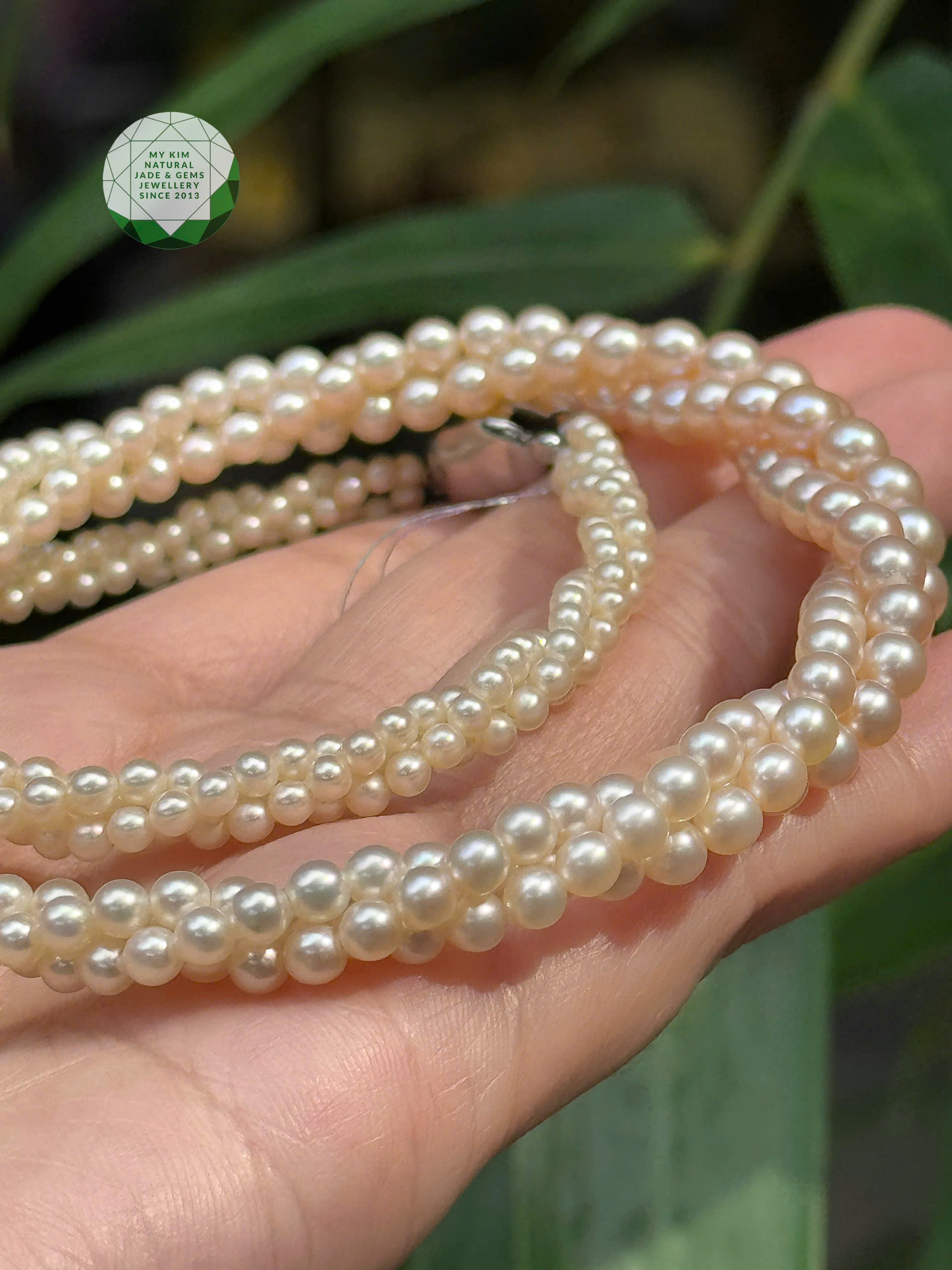 💗 Vòng Ngọc Trai Nước Ngọt Ánh Hồng – Nét Đẹp Nữ Tính, Tinh Tế & Trang Nhã