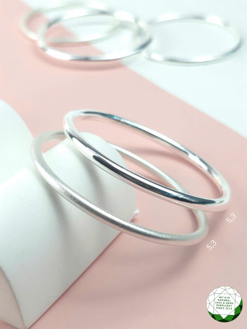 Lắc Tay Tròn Cho Bé Bằng Bạc 925 – Phiên Bản Bóng & Nhám Mờ, Thiết Kế Tinh Tế An Toàn Cho Bé