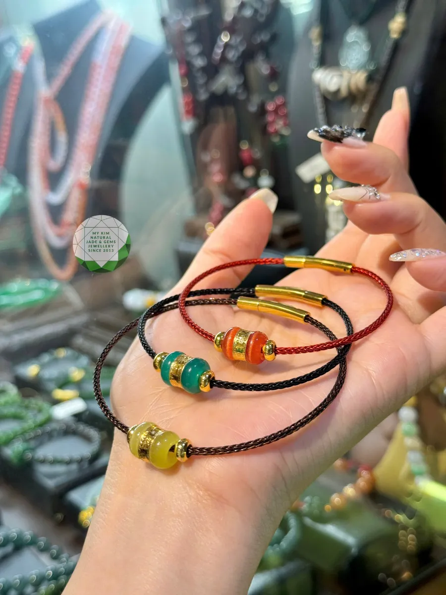 🔮 VÒNG DÂY CÁP LU THỐNG ĐÁ MẮT MÈO THEO MỆNH
