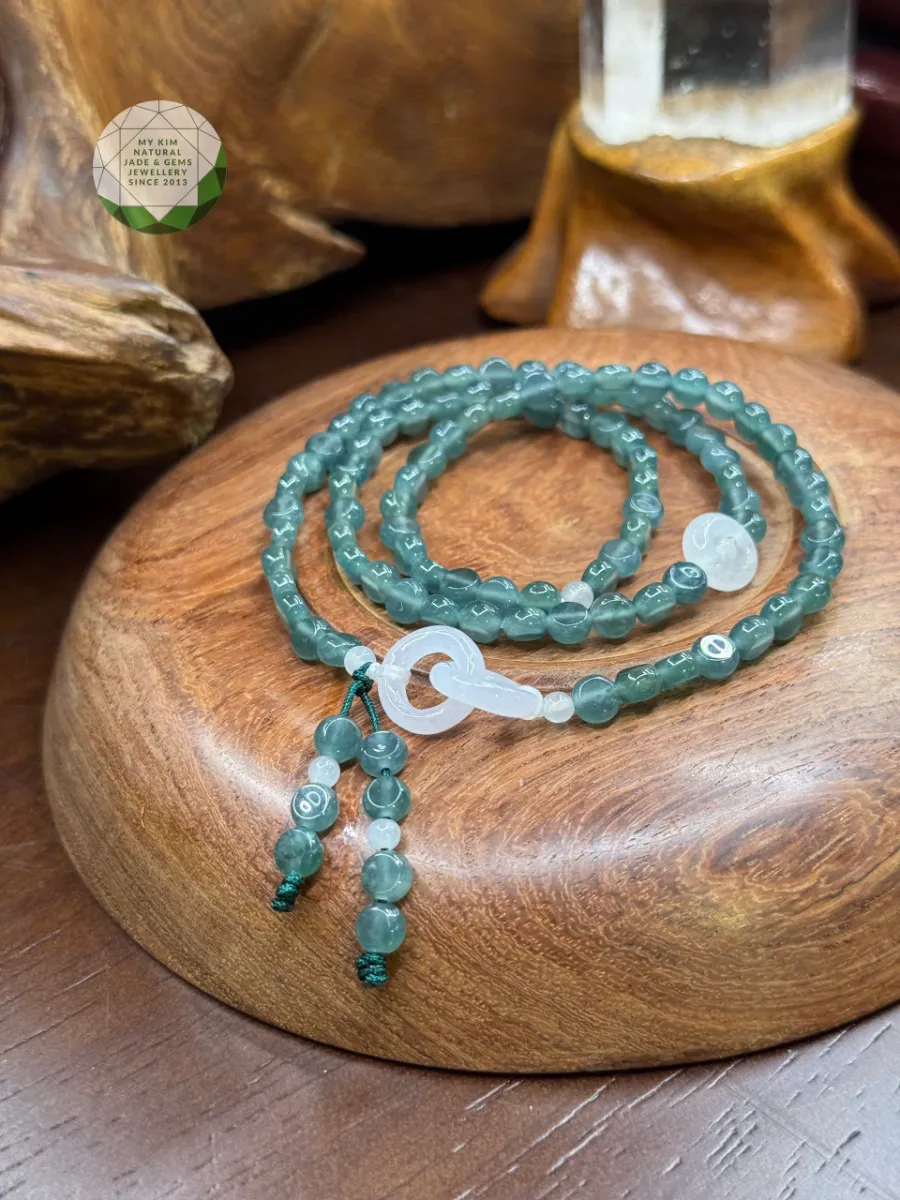 💫 VÒNG LAM NGỌC PHỈ THÚY – JADEITE VIP MIX BĂNG NGỌC VÔ CỰC | LẮNG ĐỌNG & THANH TỊNH