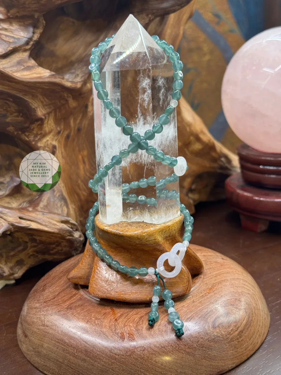 💫 VÒNG LAM NGỌC PHỈ THÚY – JADEITE VIP MIX BĂNG NGỌC VÔ CỰC | LẮNG ĐỌNG & THANH TỊNH